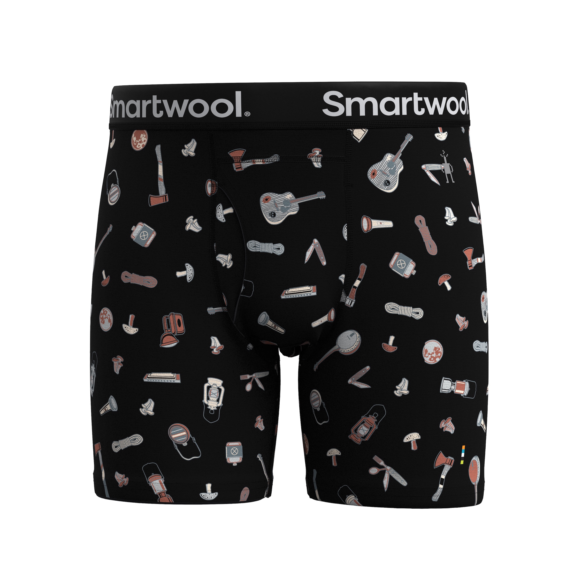 Smartwool M MERINO PRINT BOXER BRIEF BOXED black gone camping Veľkosť: L 196575112733