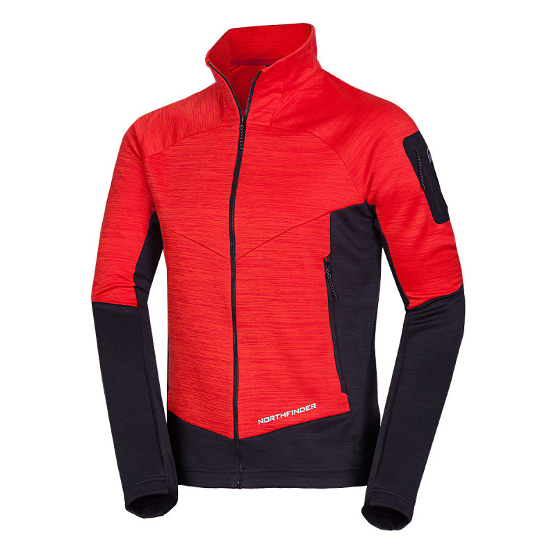 Northfinder GIACOMO pánska mikina red black MI-3841OR-361 Veľkosť: M 8584153575636