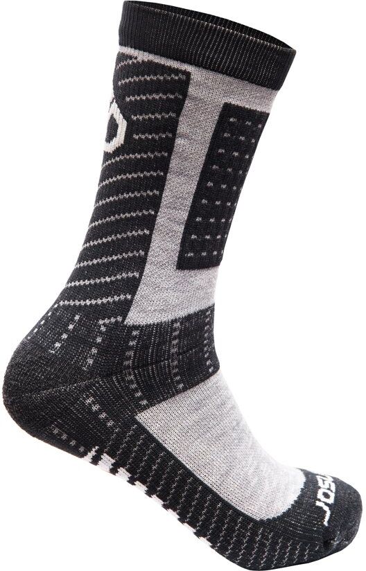 SENSOR PONOŽKY PRE MERINO CREW čierna/sivá Veľkosť: 3/5