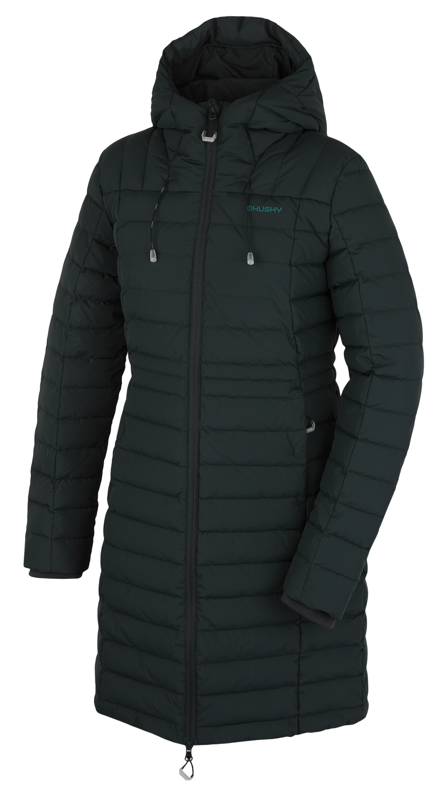 Husky Dámsky páperový kabát Daili L dark green Veľkosť: XS