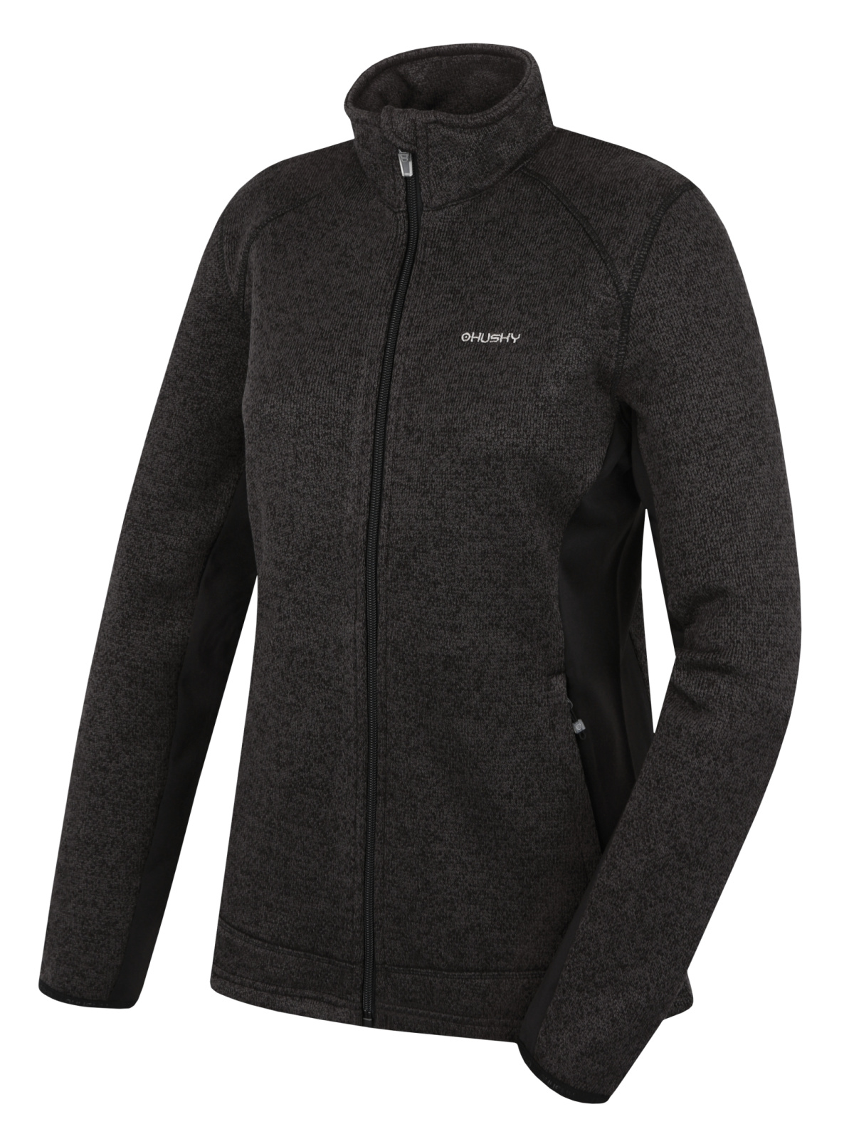 Husky Dámsky fleecový sveter na zips Alan L black Veľkosť: S