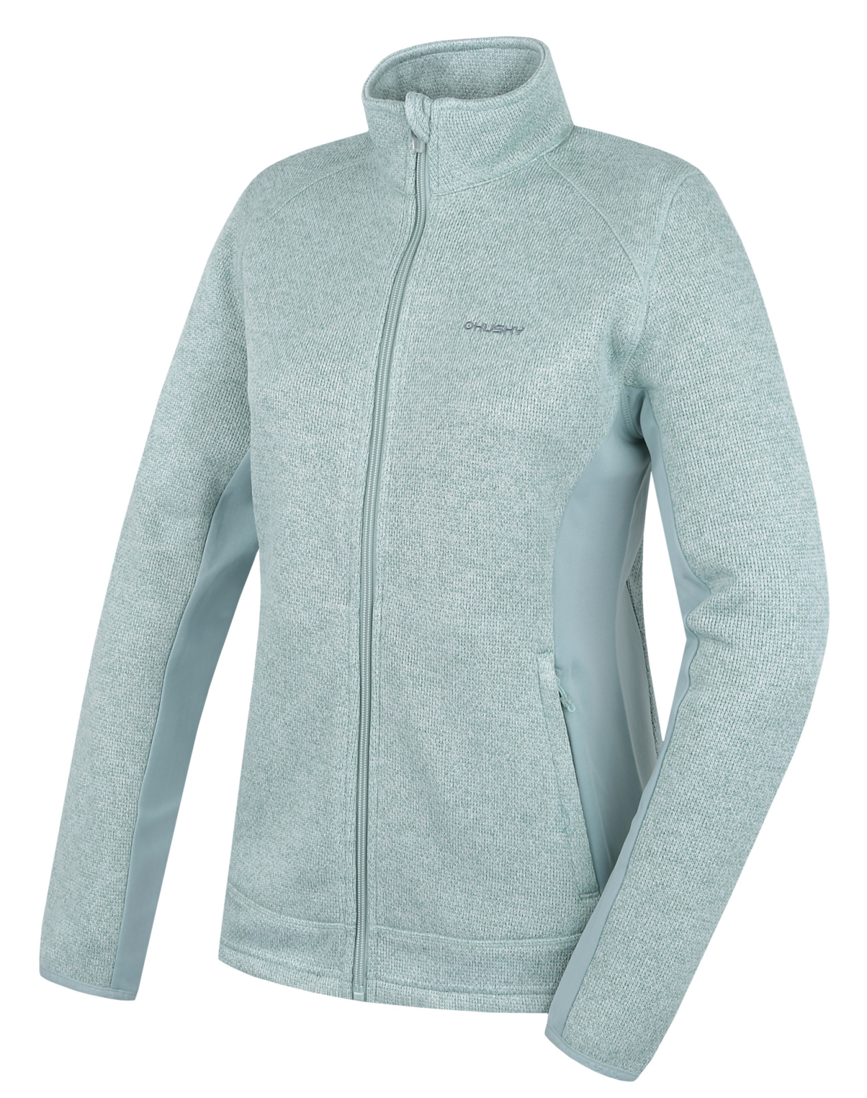 Husky Dámsky fleecový sveter na zips Alan L light mint Veľkosť: M