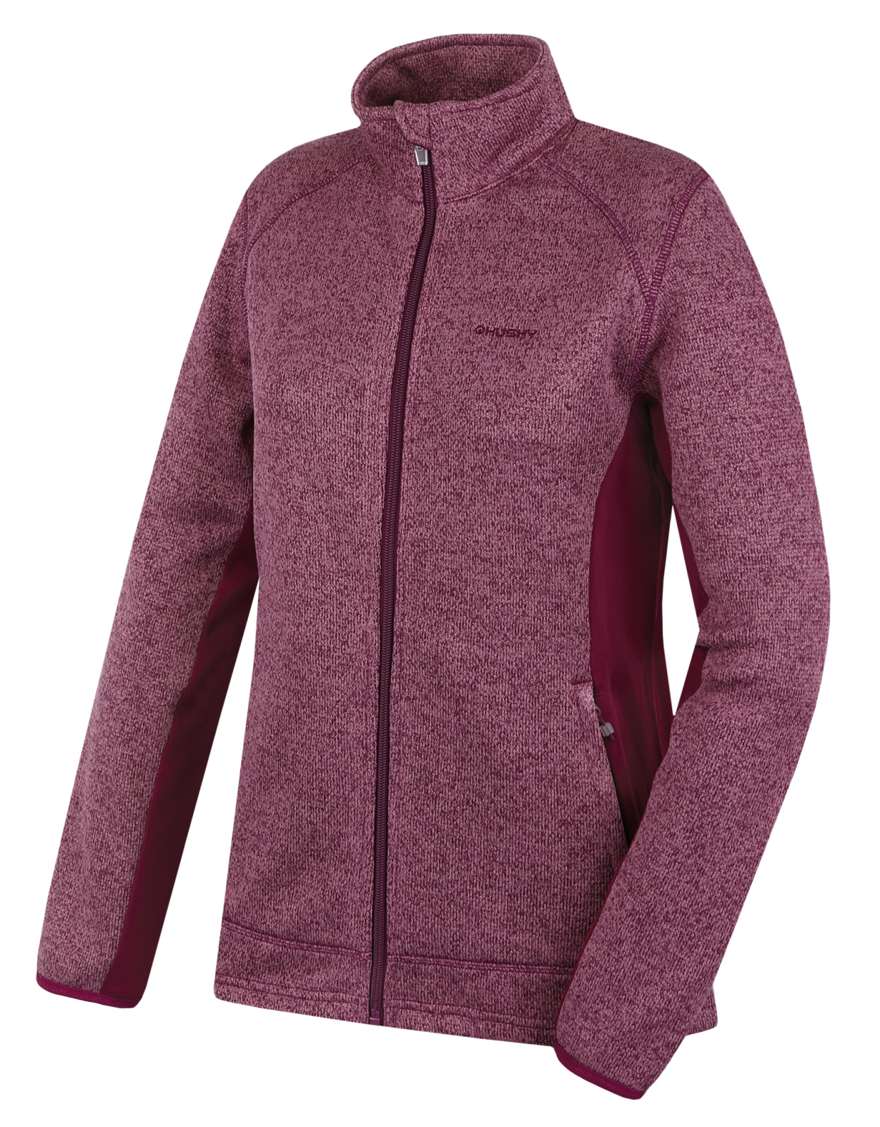 Husky Dámsky fleecový sveter na zips Alan L magenta Veľkosť: XXL
