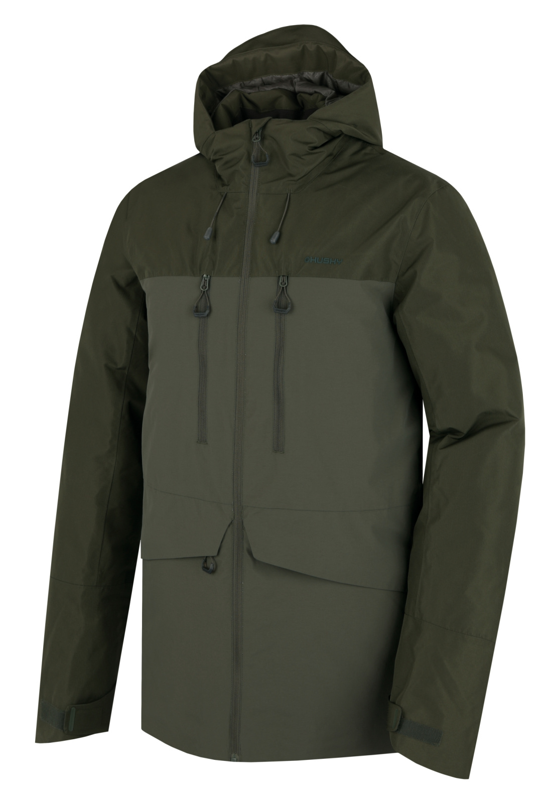 Husky Pánska plnená zimná bunda Nebet M dark khaki Veľkosť: L