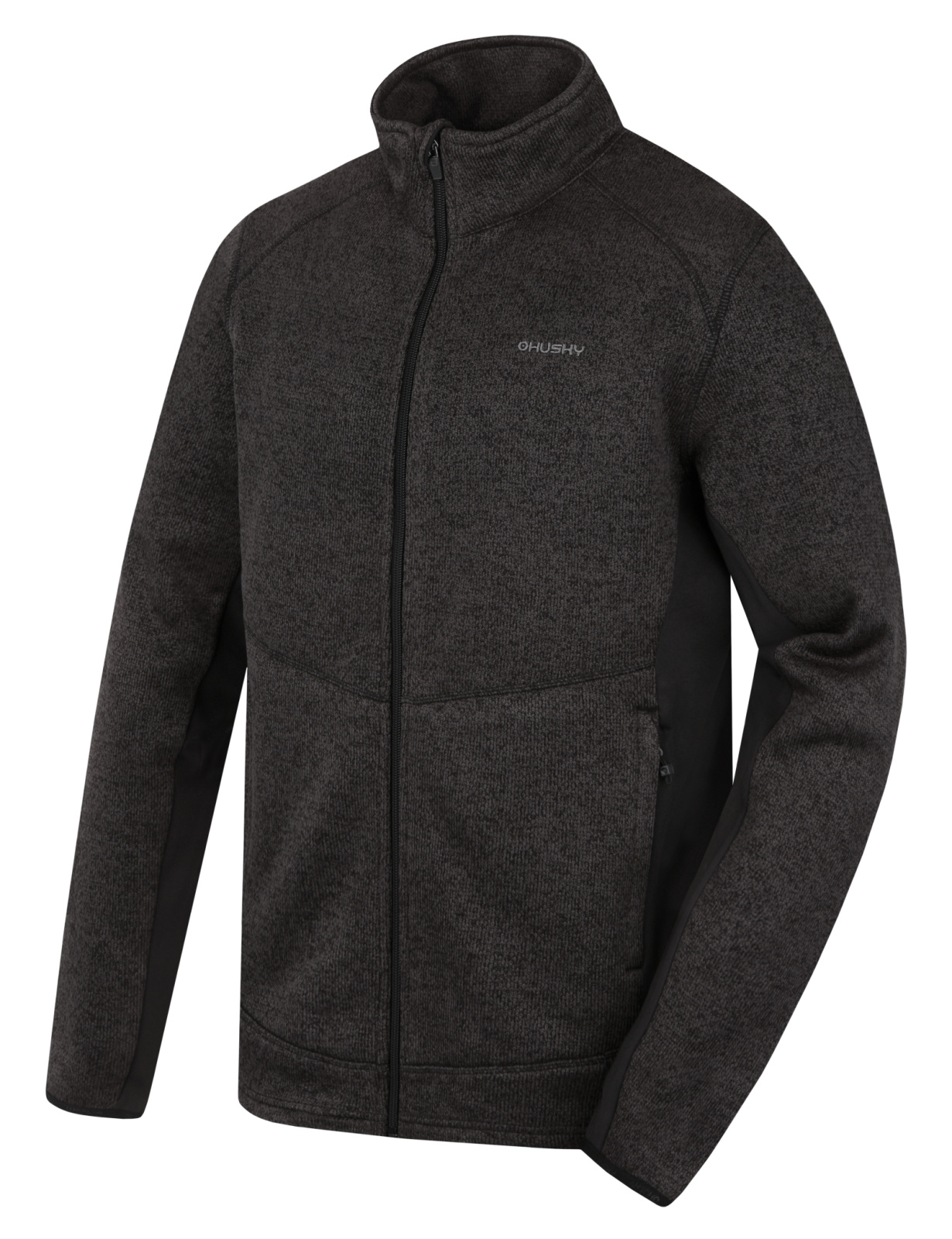 Husky Pánsky fleecový sveter na zips Alan M black Veľkosť: S