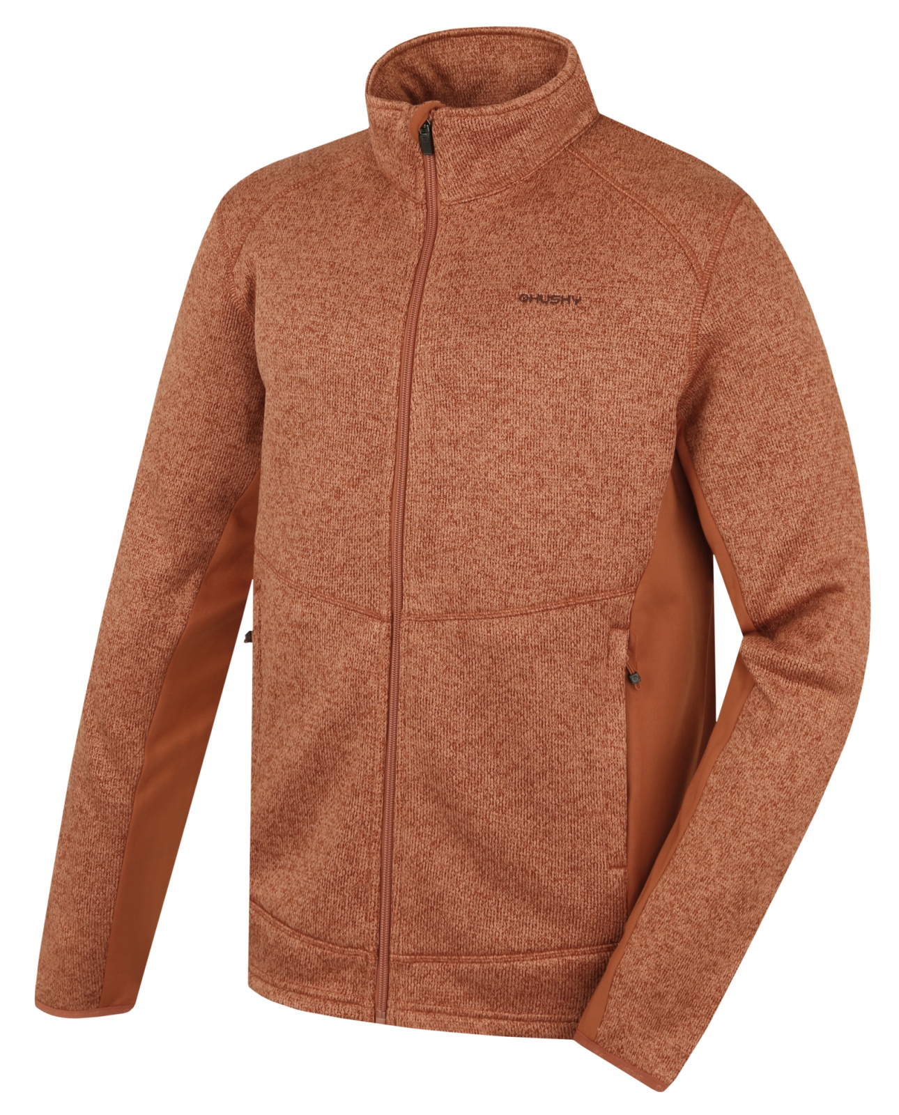 Husky Pánsky fleecový sveter na zips Alan M brown Veľkosť: L