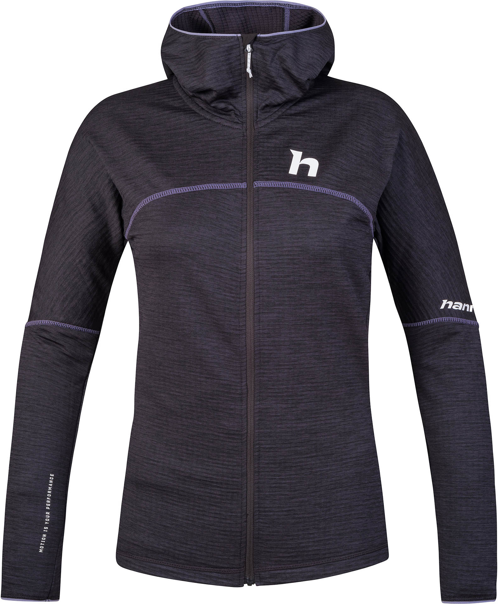 Hannah MEDA HOODY anthracite mel Veľkosť: 40