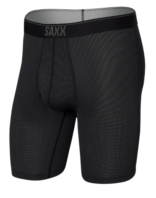 Saxx QUEST QUICK DRY MESH LONG BB FLY black II Veľkosť: L