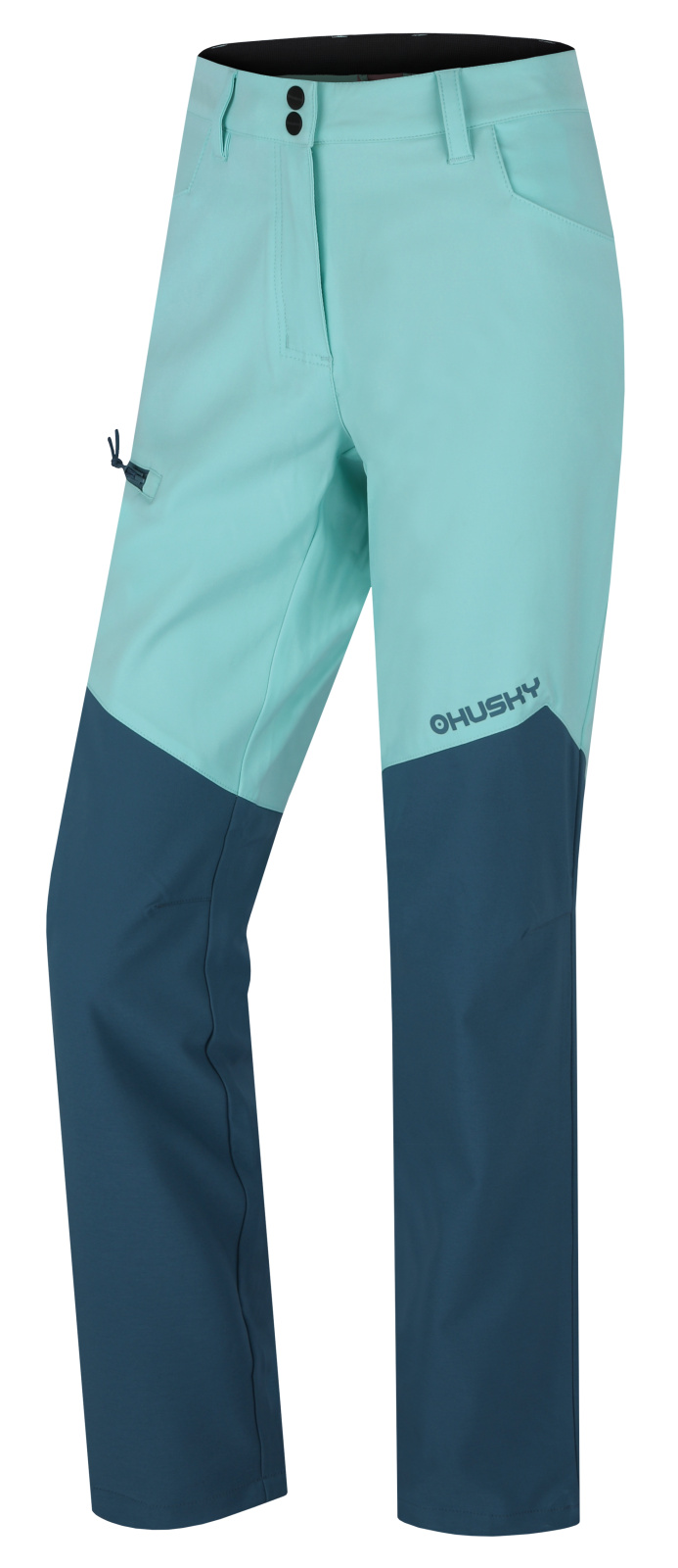 Husky Dámske softshellové nohavice Kavia L mint/turquoise Veľkosť: L