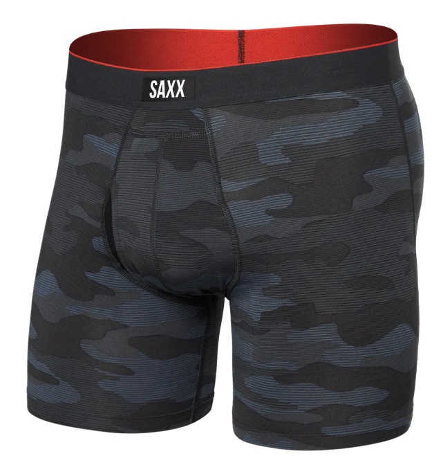 Saxx MULTI-ŠPORT MESH BOXER BRIEF FLY remote camo-faded black Veľkosť: L
