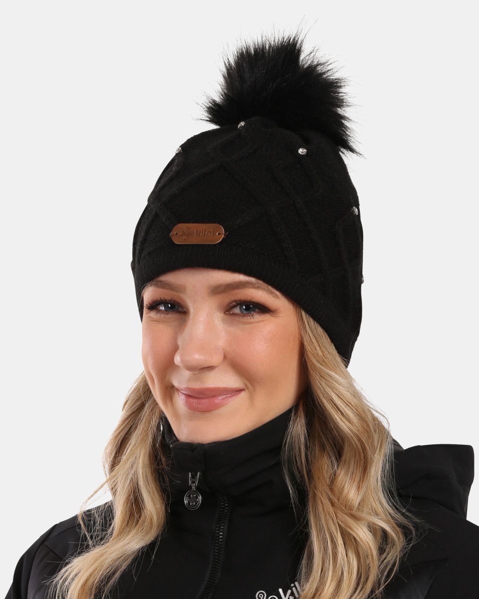 Kilpi ALEN-W dámska čiapka Čierna Veľkosť: UNI