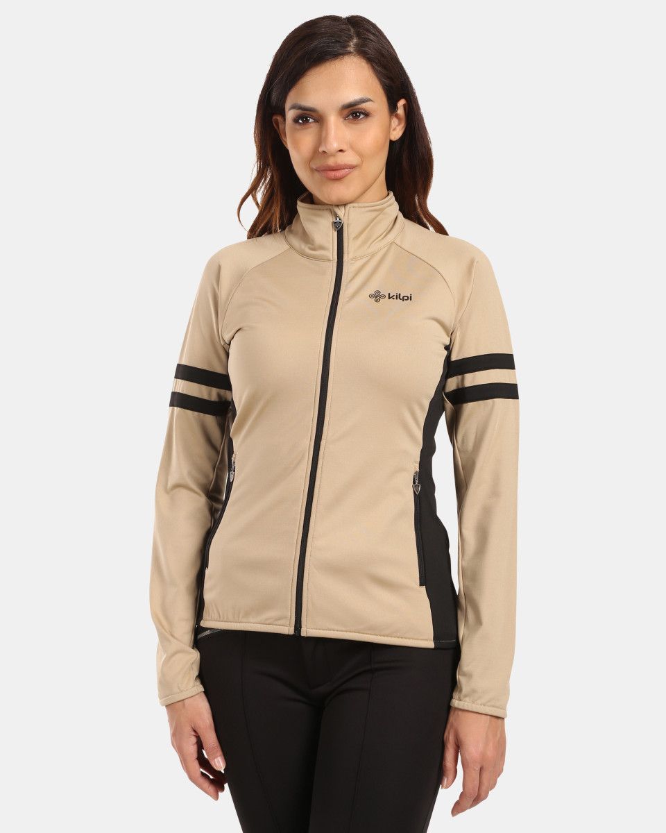 Kilpi JUNIE-W Béžová dámska mikina Veľkosť: 36