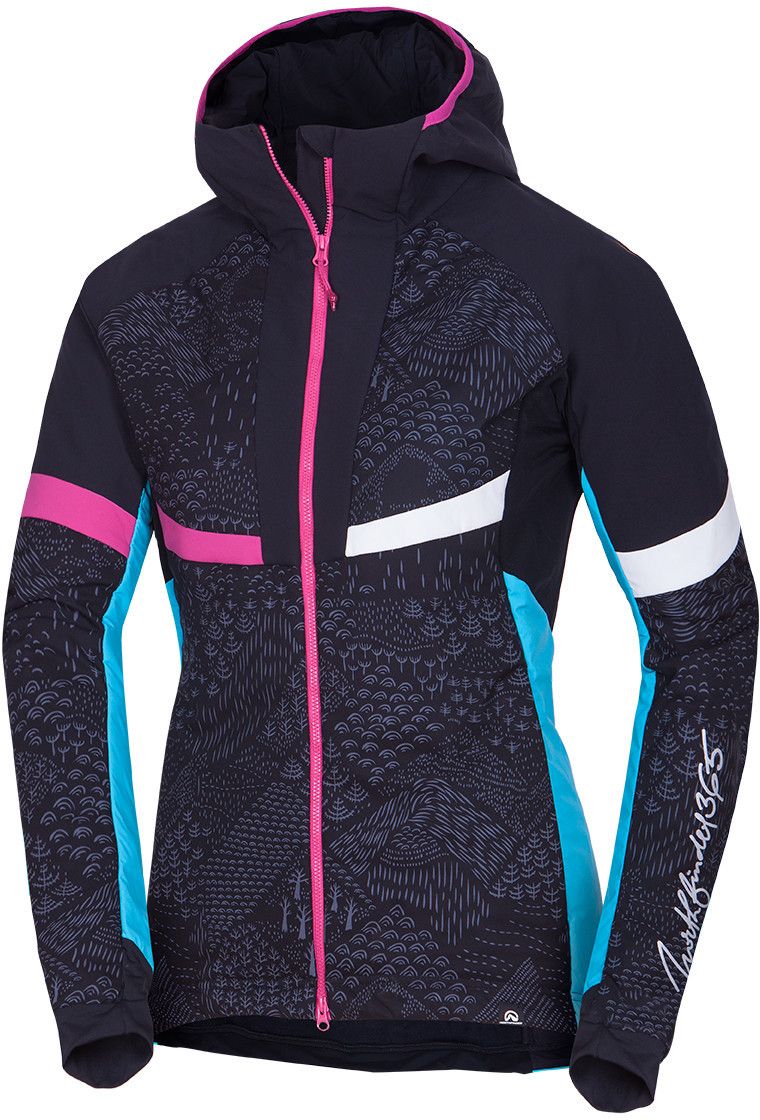 Northfinder ROHACE 2 dámska bunda blackprint BU-48072SKP-384 Veľkosť: S 8584153430935