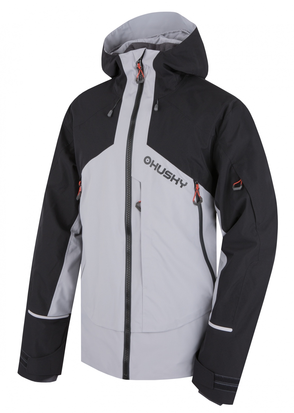 Husky Pánska lyžiarska bunda Geilo M grey/black Veľkosť: L