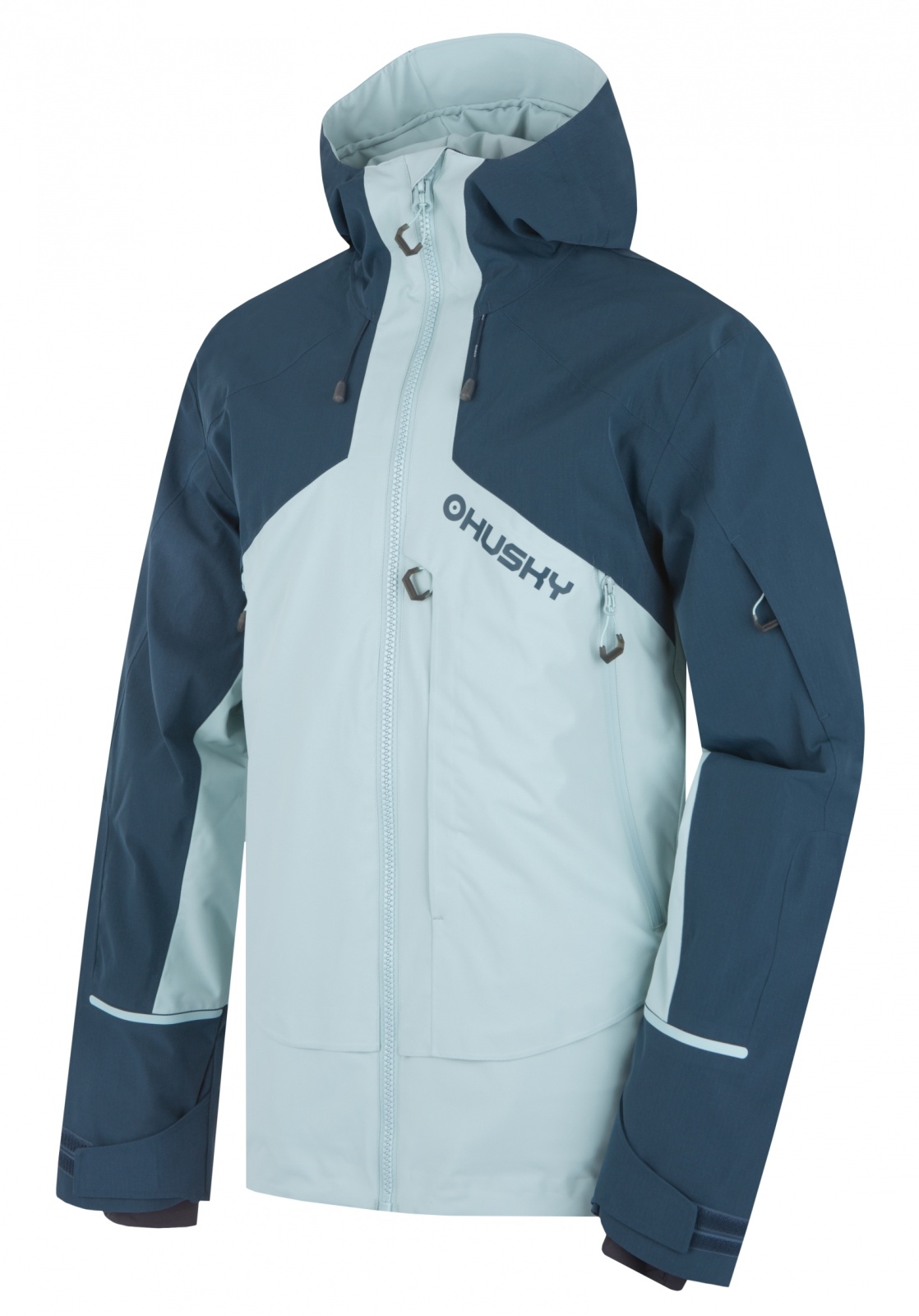 Husky Pánska lyžiarska bunda Geilo M mint/blue Veľkosť: L