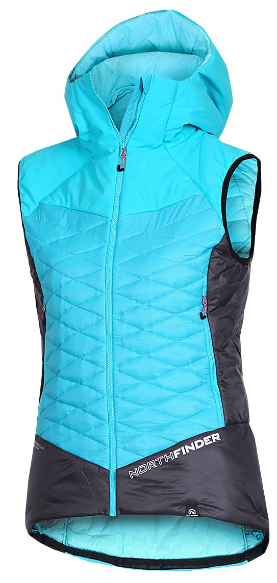 Northfinder JAVOROVA 1 dámska vesta blue black VE-44451SKP-282 Veľkosť: M 8584153581217