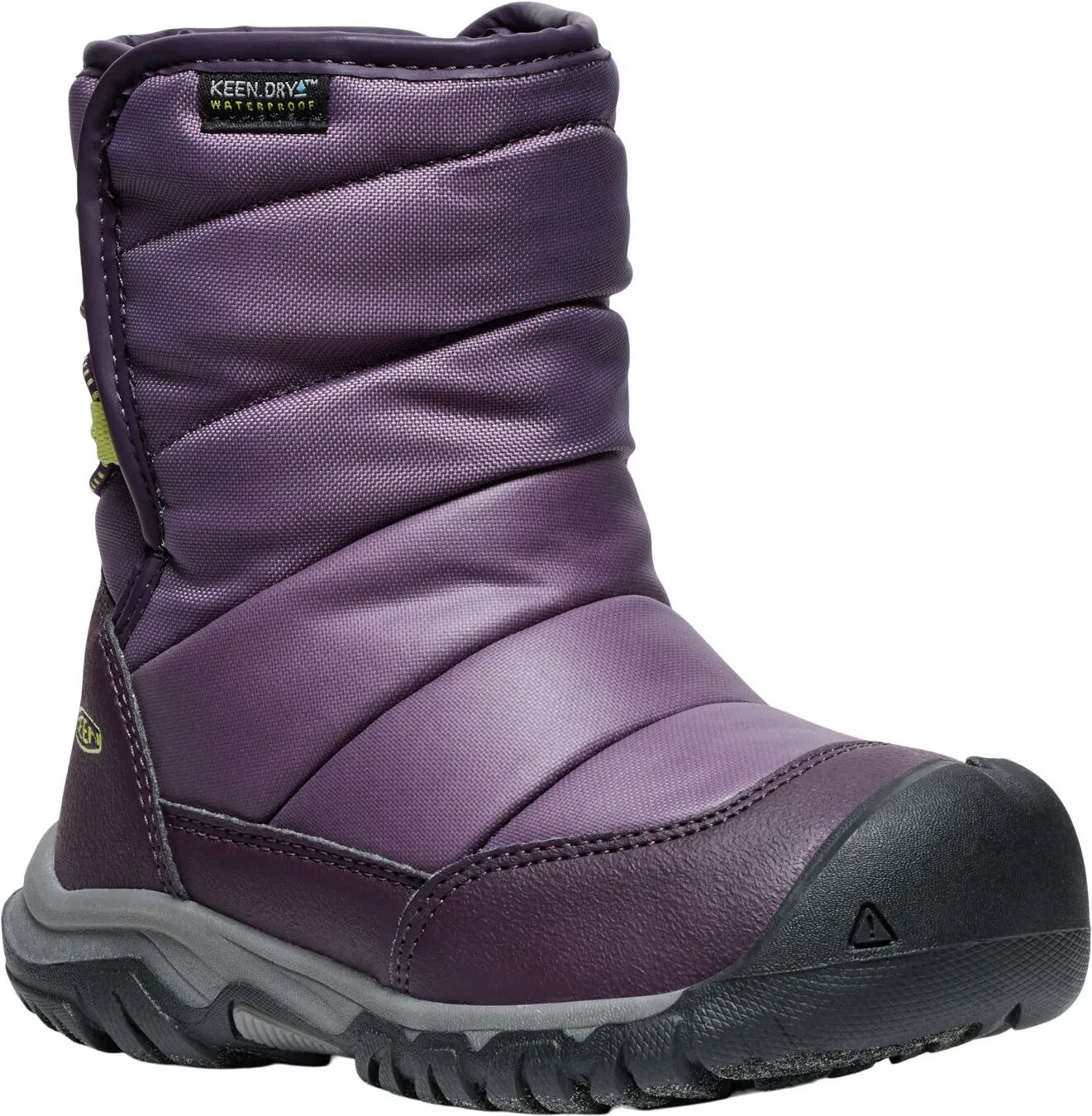 Keen PUFFRIDER WP CHILDREN black plum/daiquiri green Veľkosť: 24 detské topánky