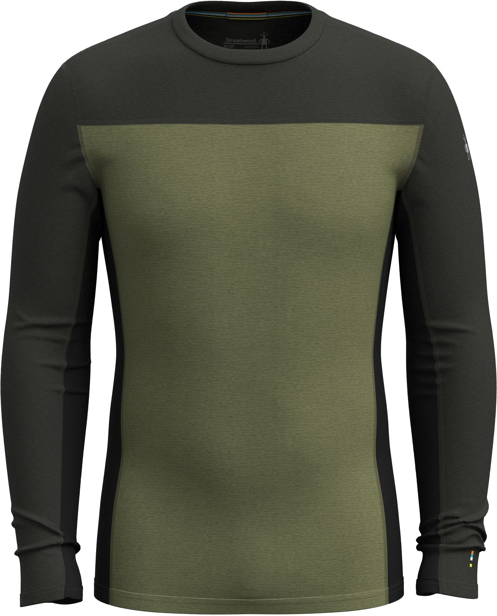 Smartwool M CLASSIC THERMAL MERINO BL COLORBLOCK CREW B zimné moss-north woods Veľkosť: L