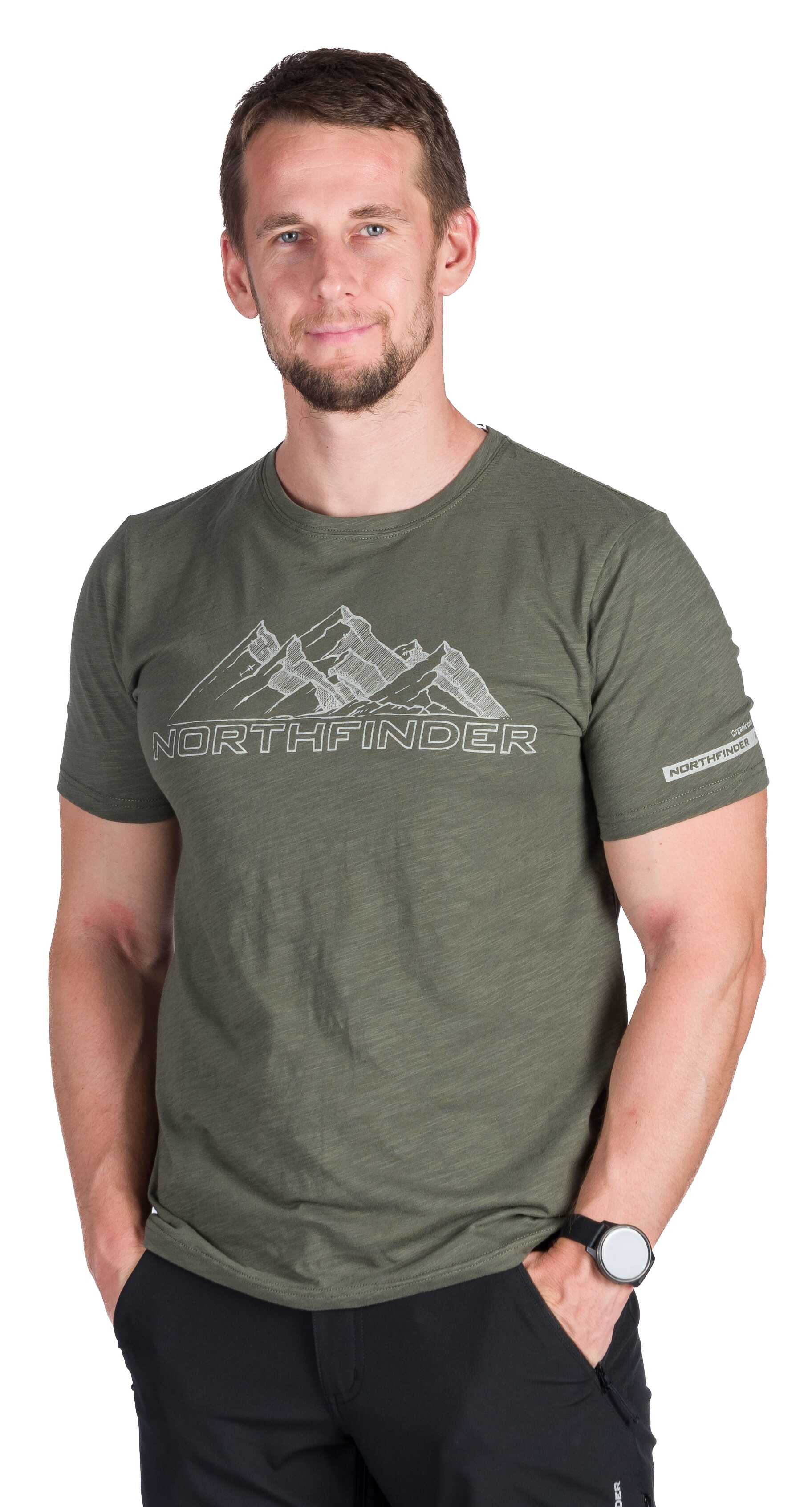 Northfinder JORG pánske tričko darkgreen TR-5004OR-300 Veľkosť: 2XL 8584153609096