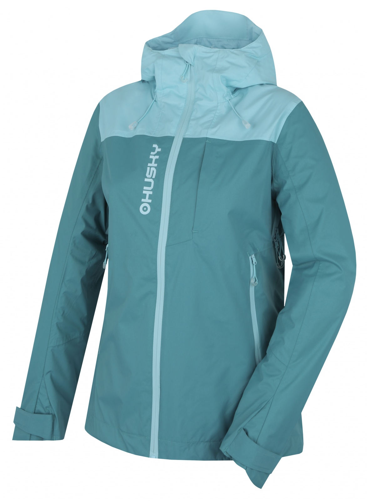 Husky Dámska hardshell bunda Nickin L turquoise Veľkosť: L