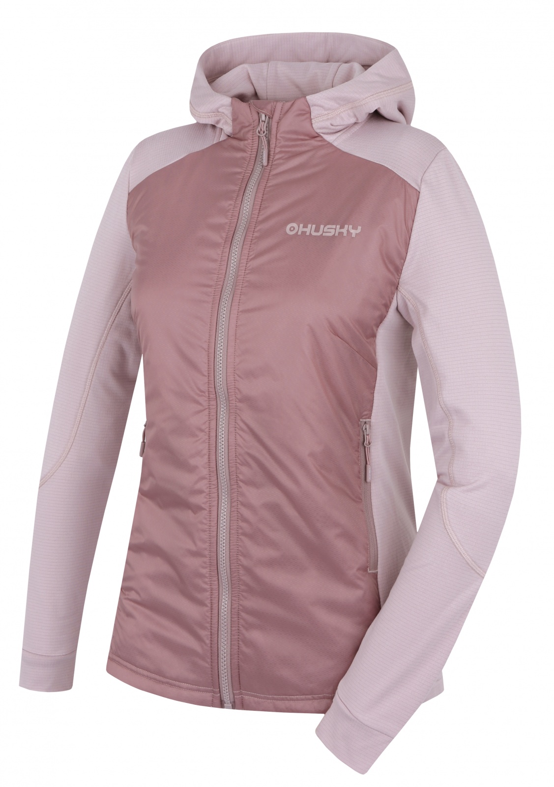 Husky Dámska mikina na zips Any L light purple Veľkosť: M