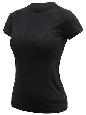 SENSOR MERINO ACTIVE NO LOGO dámske tričko kr.rukáv čierna Veľkosť: S