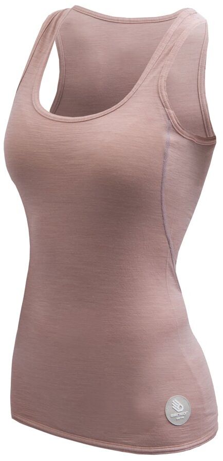 SENSOR MERINO AIR dámske tričko bez rukávov dusty pink Veľkosť: S 8592837103754