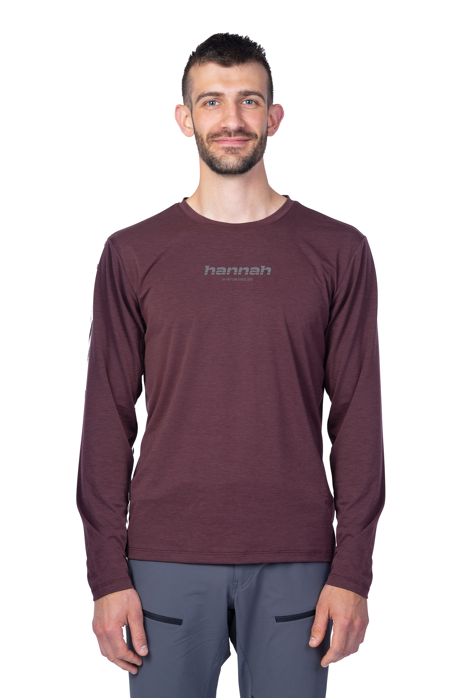 Hannah BINE L/S red mahogany Veľkosť: L