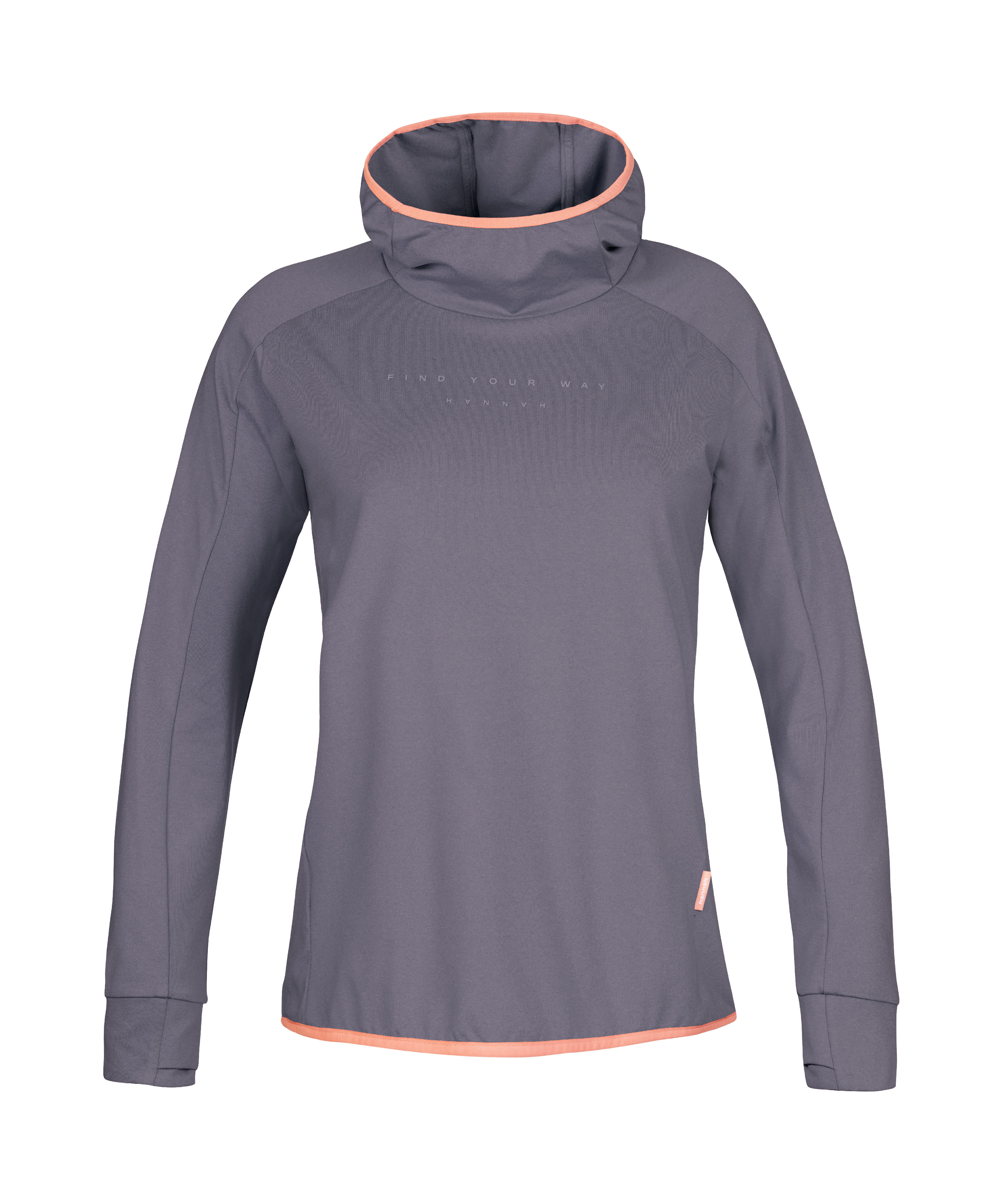 Hannah NYMA HOODY gray ridge mel Veľkosť: 36