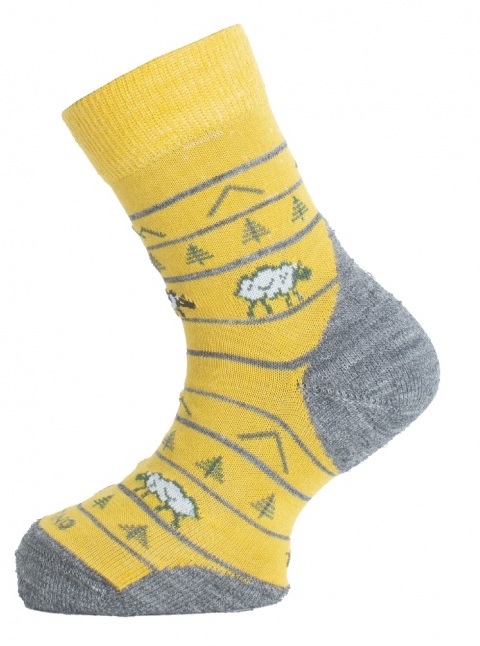 Lasting TJL 208 žltá merino ponožka junior slabšia Veľkosť: (34-37) S 8596445211931