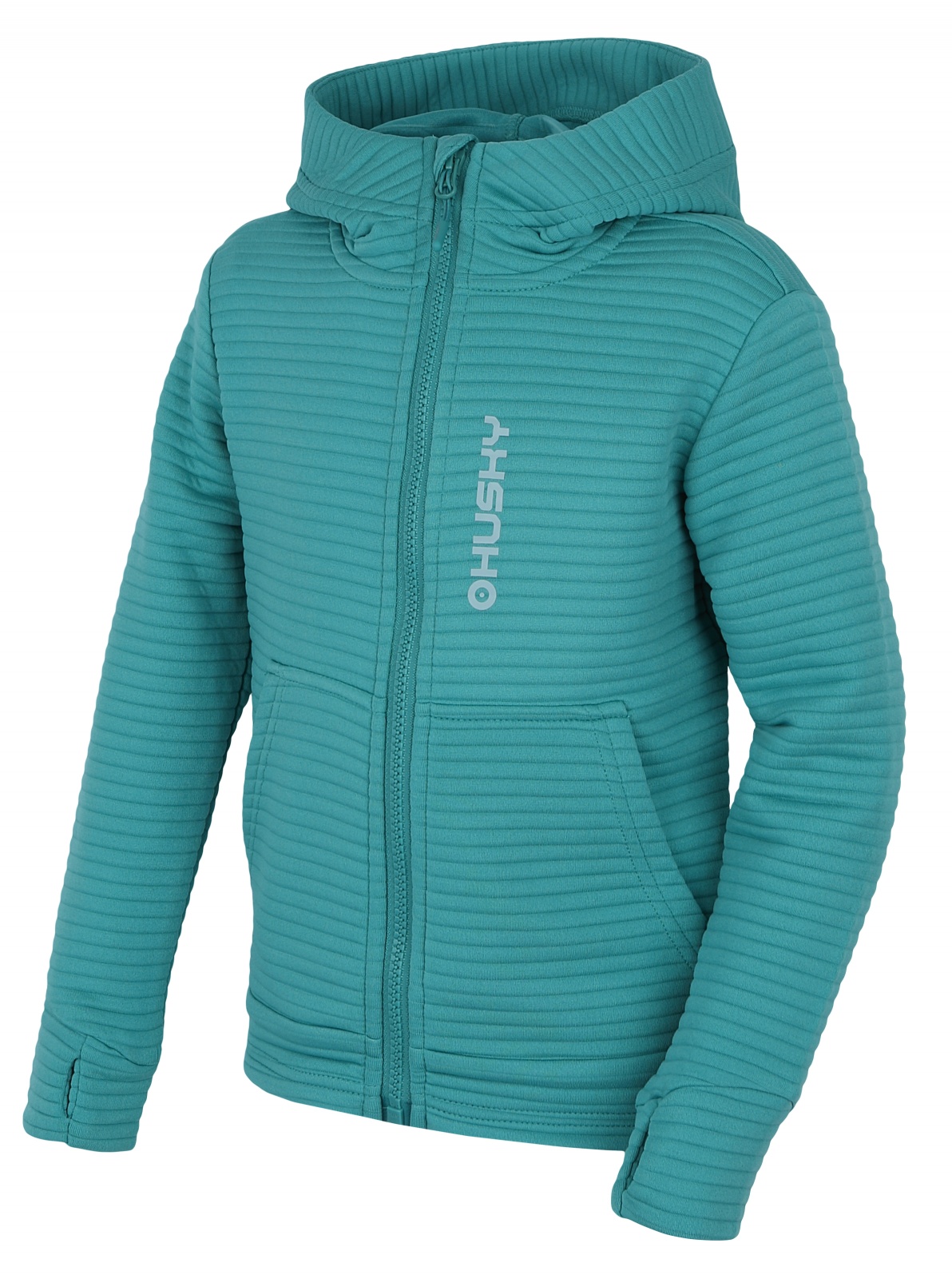 Husky Detská mikina s kapucňou Anara K green Veľkosť: 128