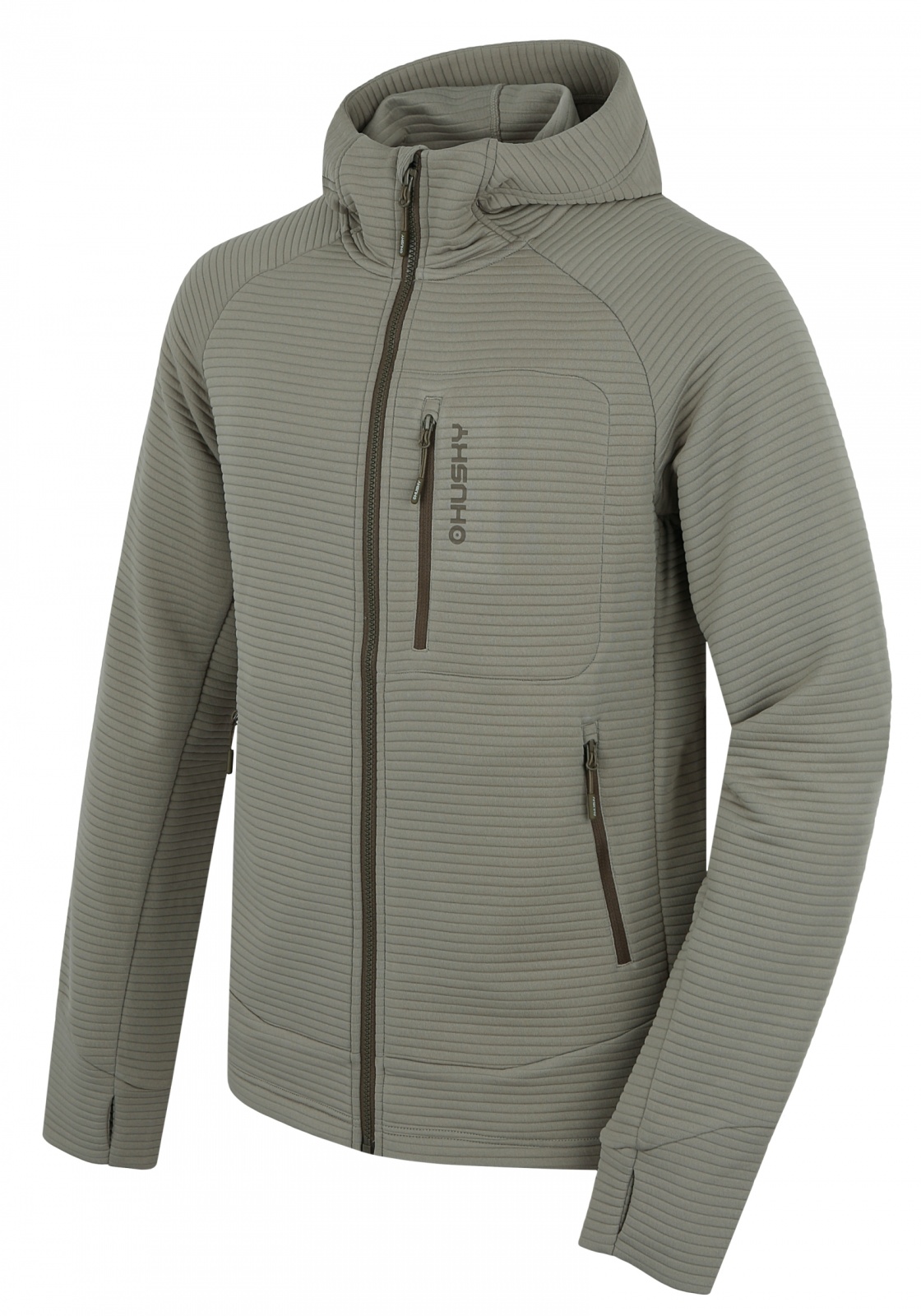 Husky Pánska mikina s kapucňou Anara M khaki Veľkosť: XXXL