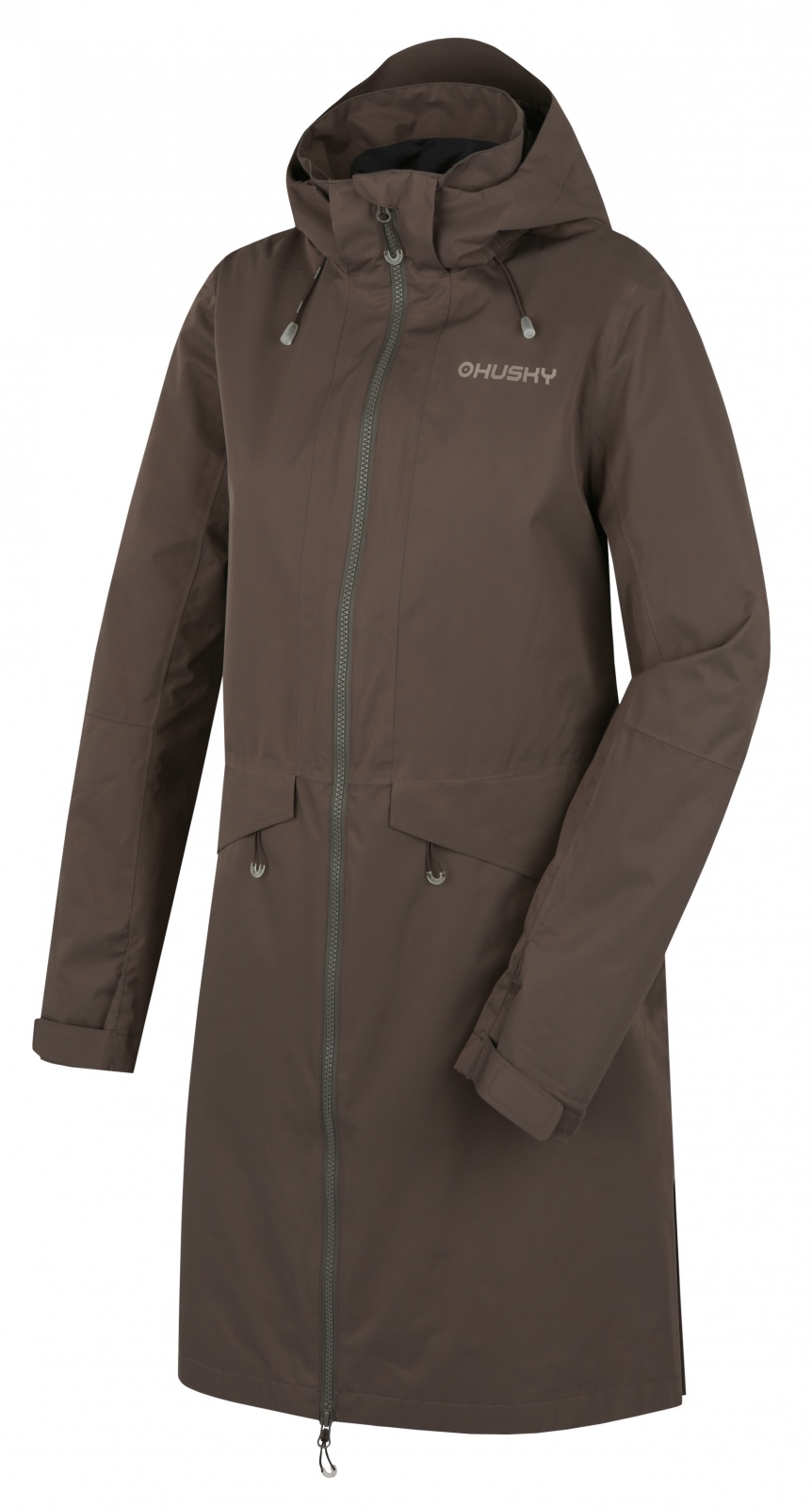 Husky Dámsky hardshell kabát Nua L brown Veľkosť: L