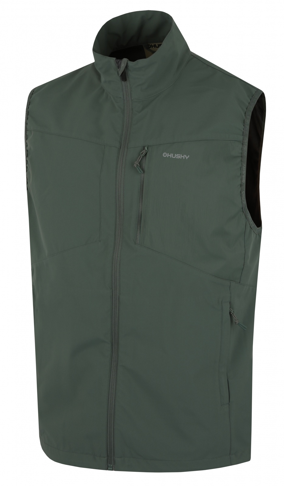 Husky Pánska softshell vesta Salien M faded green Veľkosť: L