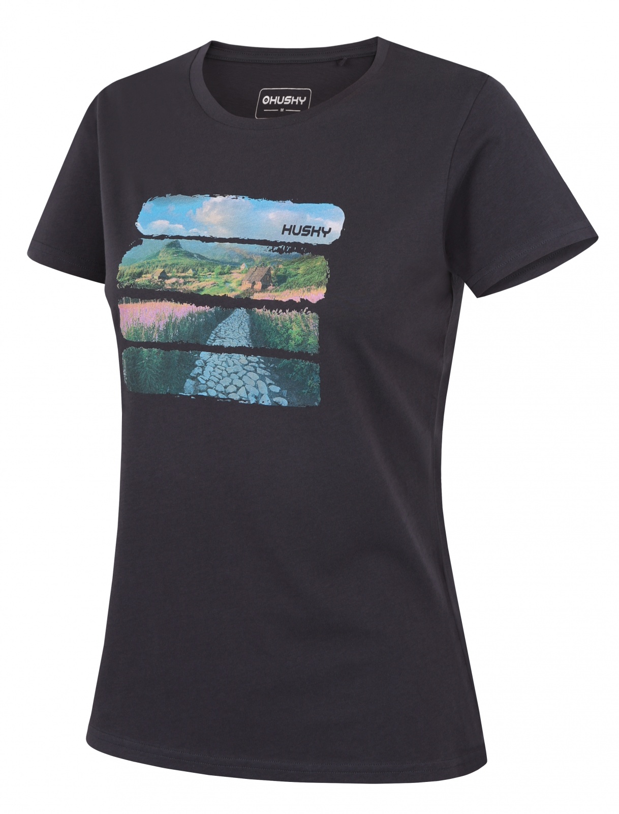 Husky Dámske bavlnené tričko Tee Flo L dark grey Veľkosť: XS