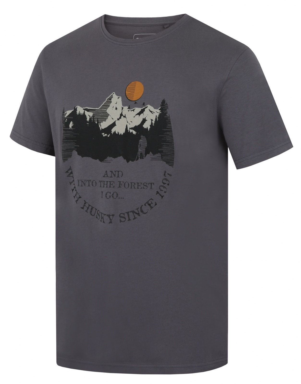 Husky Pánske bavlnené tričko Tee Moon M dark grey Veľkosť: M