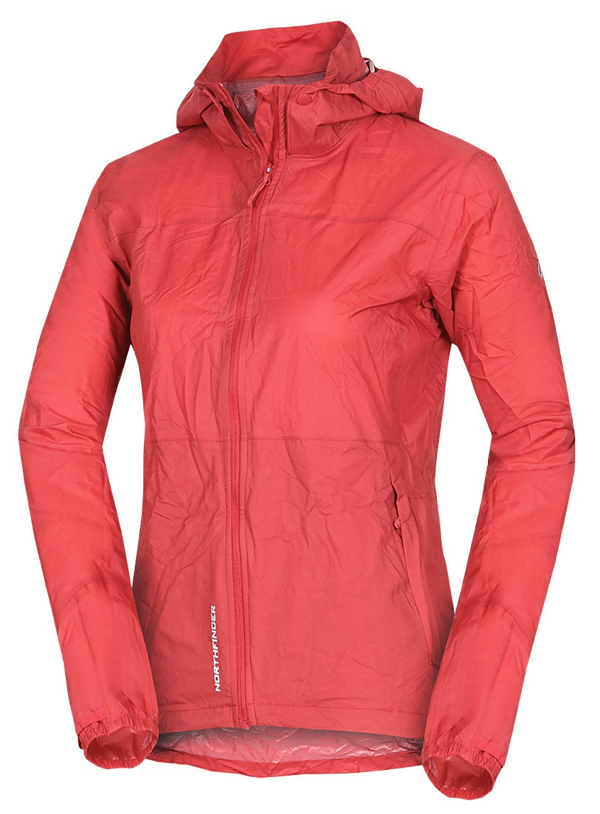 Northfinder NORTHKIT darc coral dámska nepremokavá multišportová bunda zbaliteľná BU-4268OR-682 Veľkosť: S 8584153616346