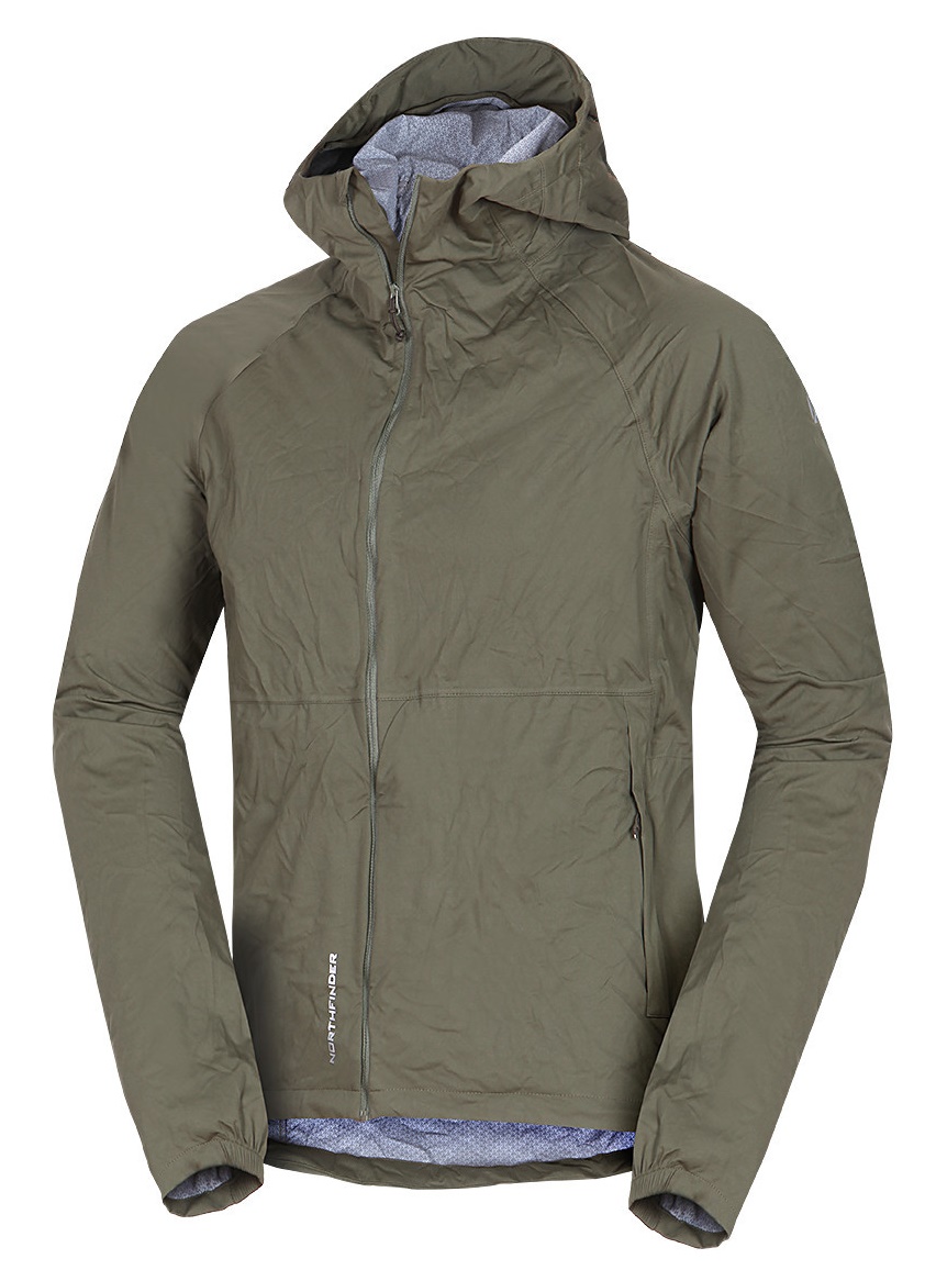 Northfinder NORTHKITPRO1 dark green pánska nepremokavá multišportová bunda zbaliteľná BU-32691OR-300 Veľkosť: XL 8584153617039