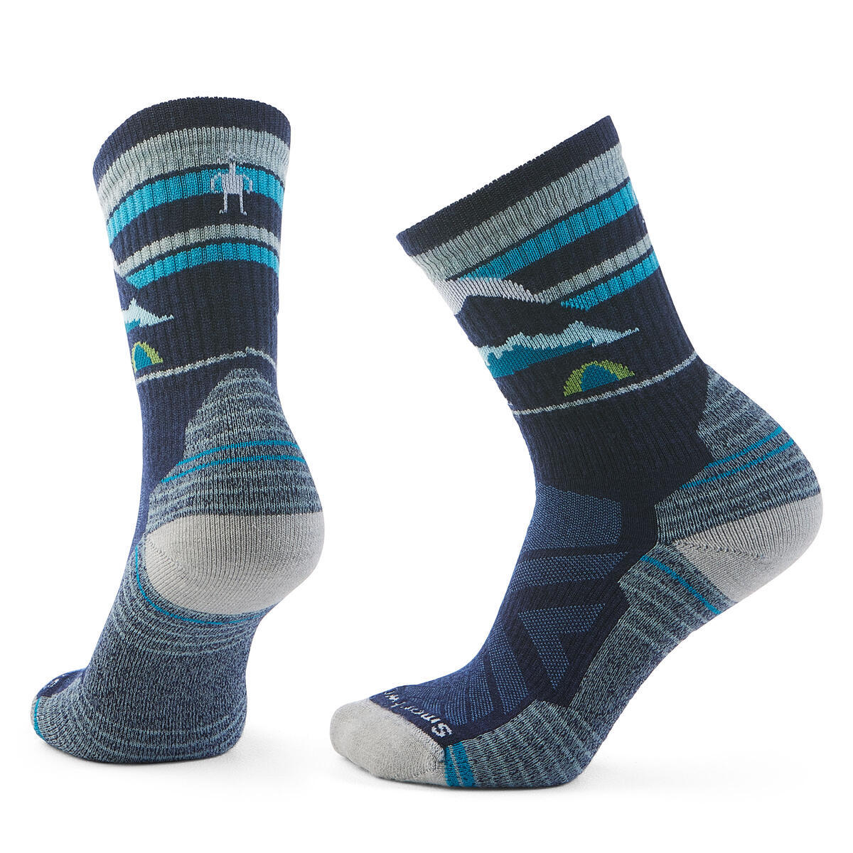 Smartwool W HIKE LIGHT CUSHION MOUNTAIN MOON CR SC deep navy Veľkosť: S