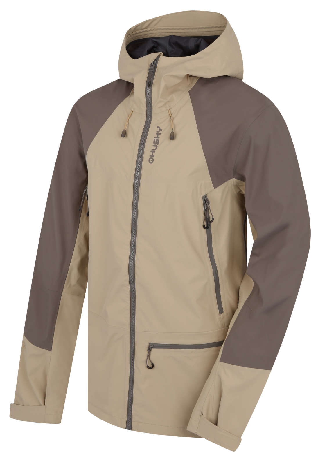 Husky Pánska hardshell bunda Nanola M beige/grey Veľkosť: S
