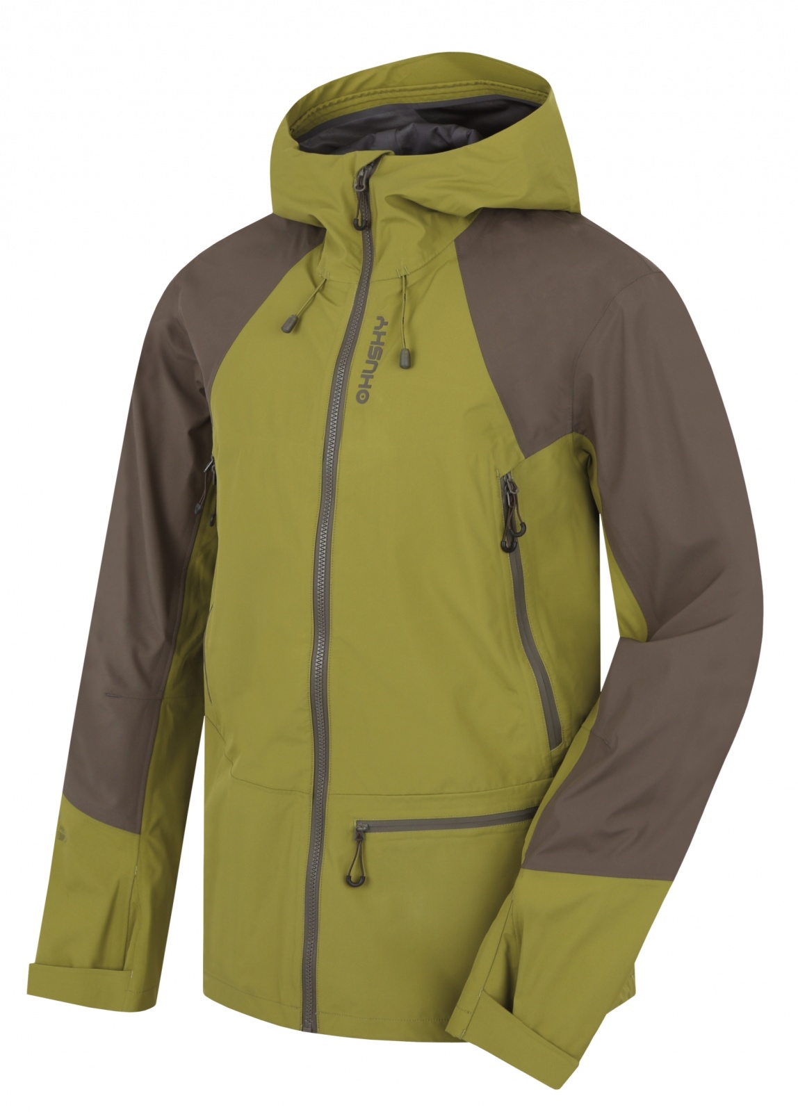 Husky Pánska hardshell bunda Nanola M khaki/green Veľkosť: XXL