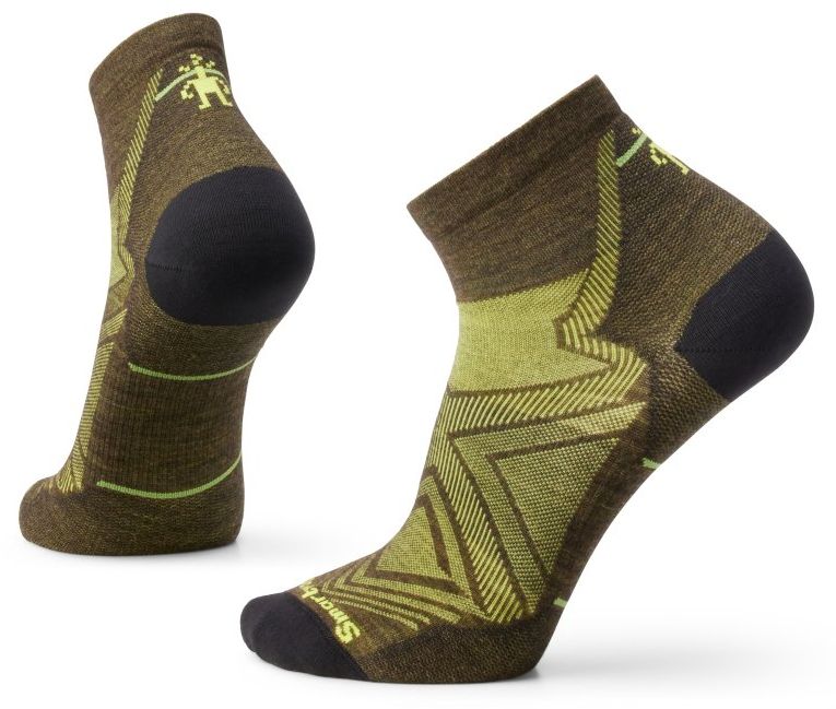 Smartwool RUN ZERO CUSHION ANKLE military olive Veľkosť: M