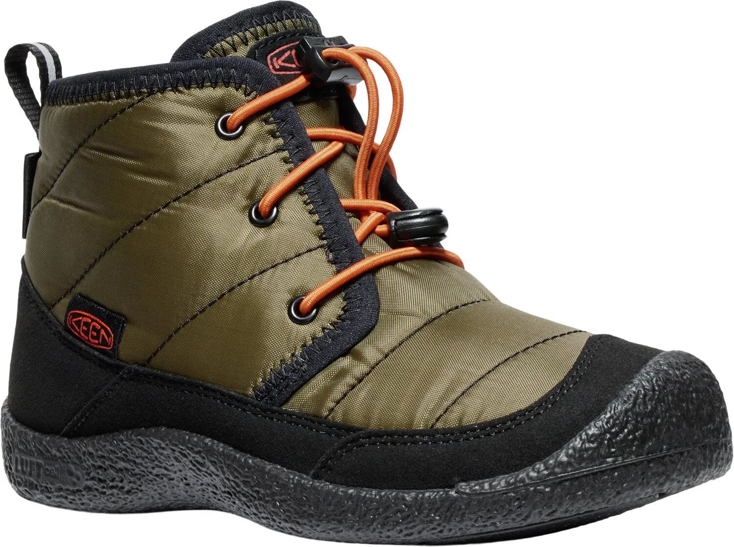 Keen HOWSER II CHUKKA WP YOUTH dark olive/gold flame Veľkosť: 35