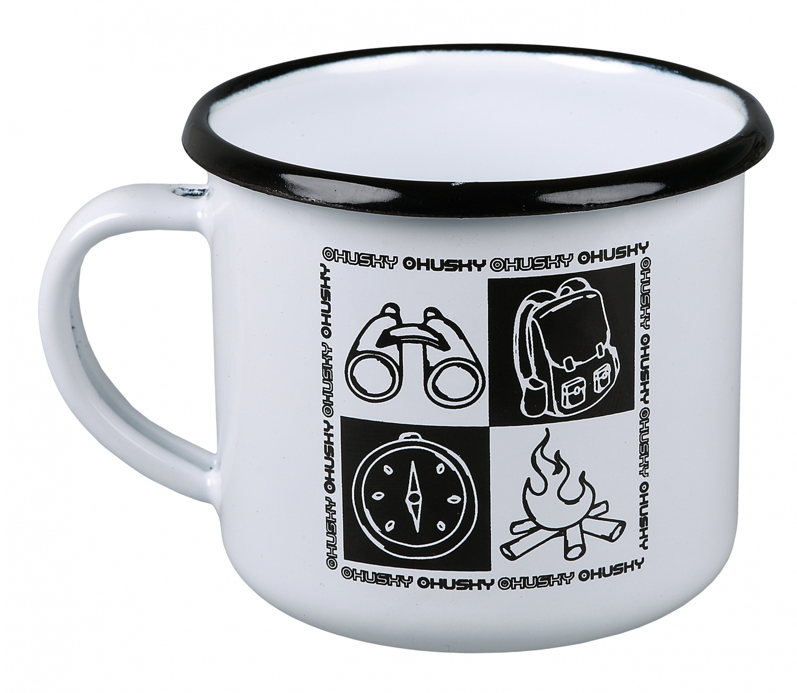 Husky Hrnček Plechový hrnček camping-biely Veľkosť: OneSize