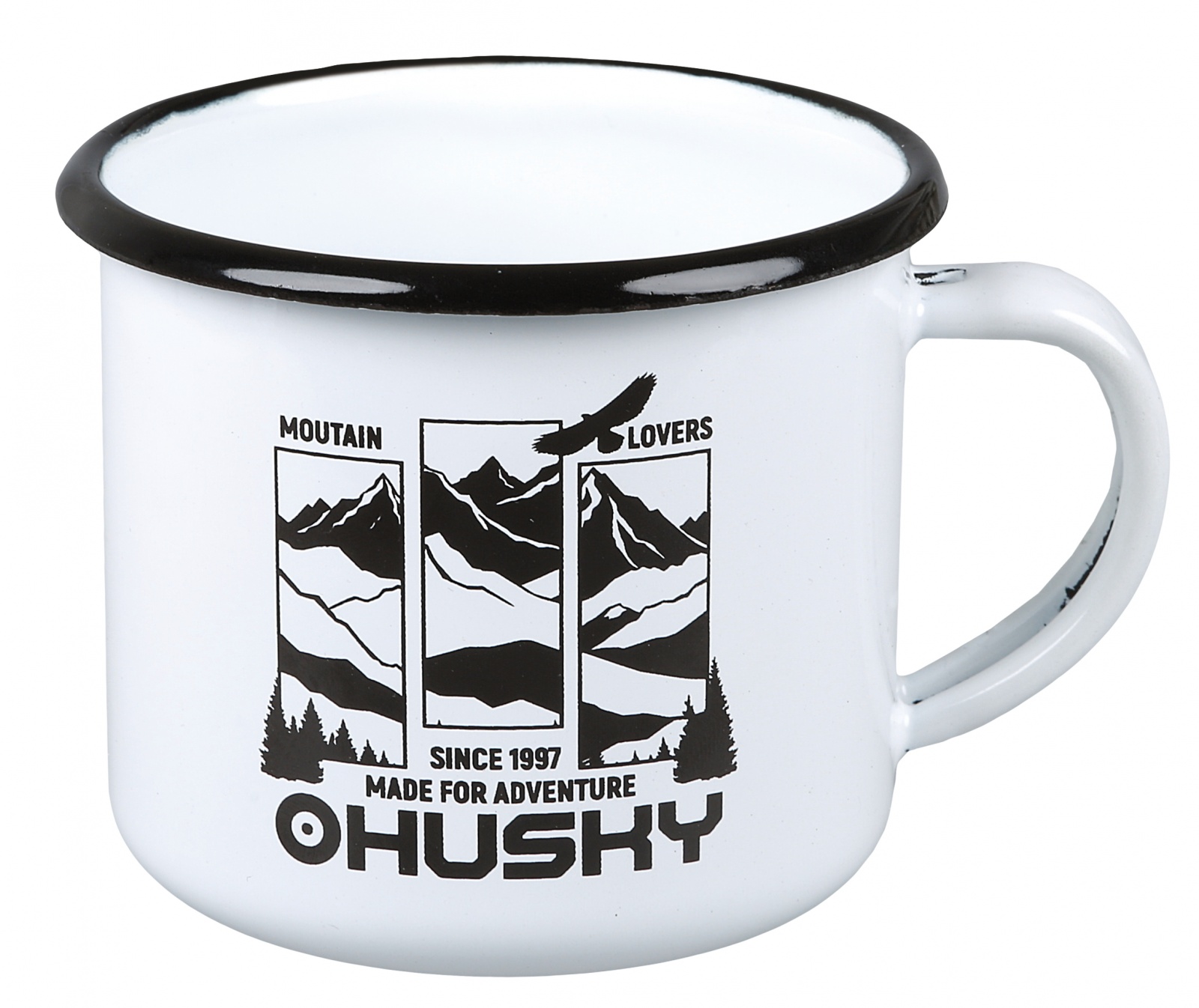 Husky Hrnček Plechový hrnček hory-biely Veľkosť: OneSize