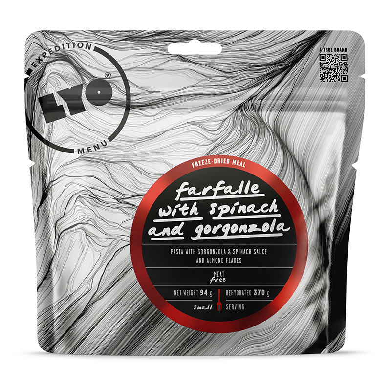Lyofilizovaná strava LYOFOOD Cestoviny so špenátom a gorgonzolou 5906122901087