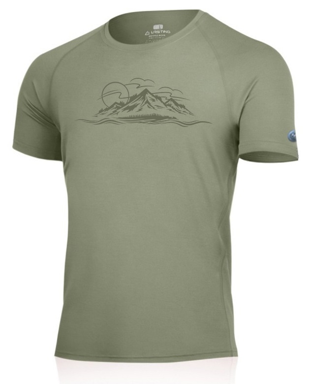 Lasting pánske merino tričko LIVIO 6010 zelená Veľkosť: M