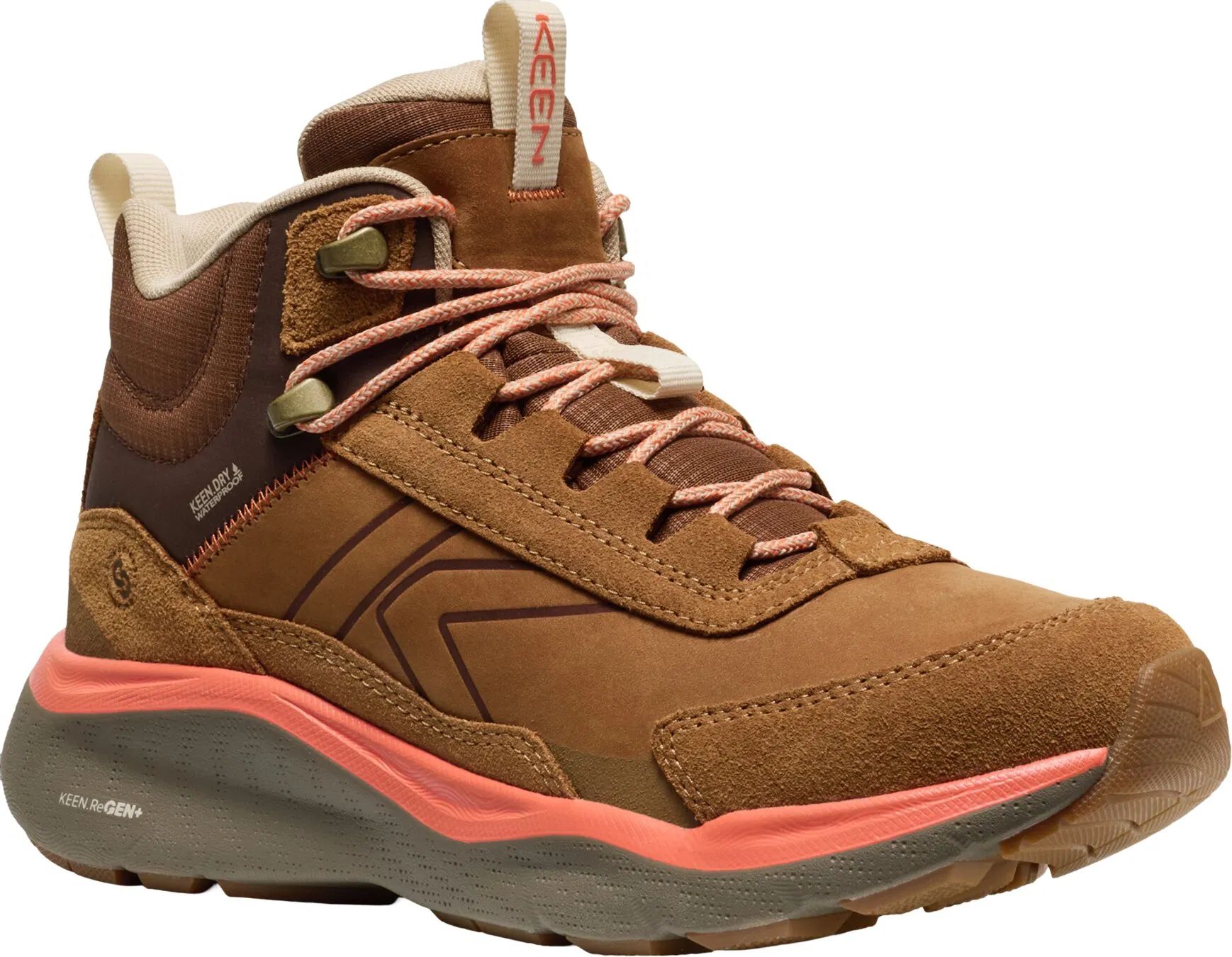 Keen LEIKI LEATHER MID WP WOMEN chipmunk/bison Veľkosť: 38