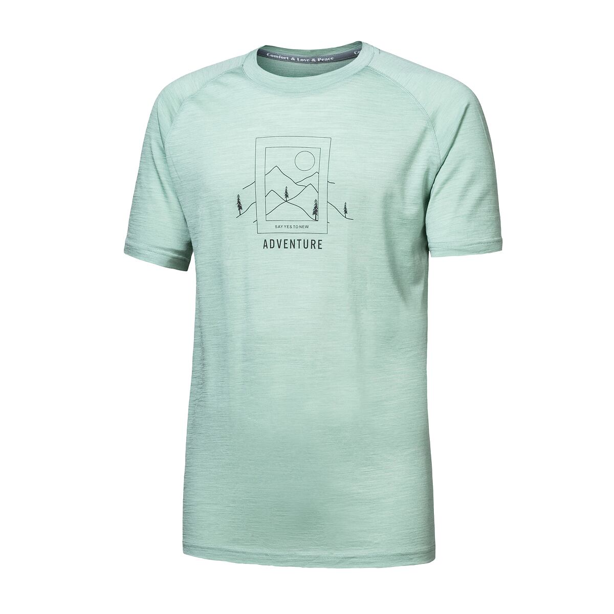 SENSOR MERINO AIR SAY YES pánske tričko kr.rukáv basil green Veľkosť: XXL 8592837107288