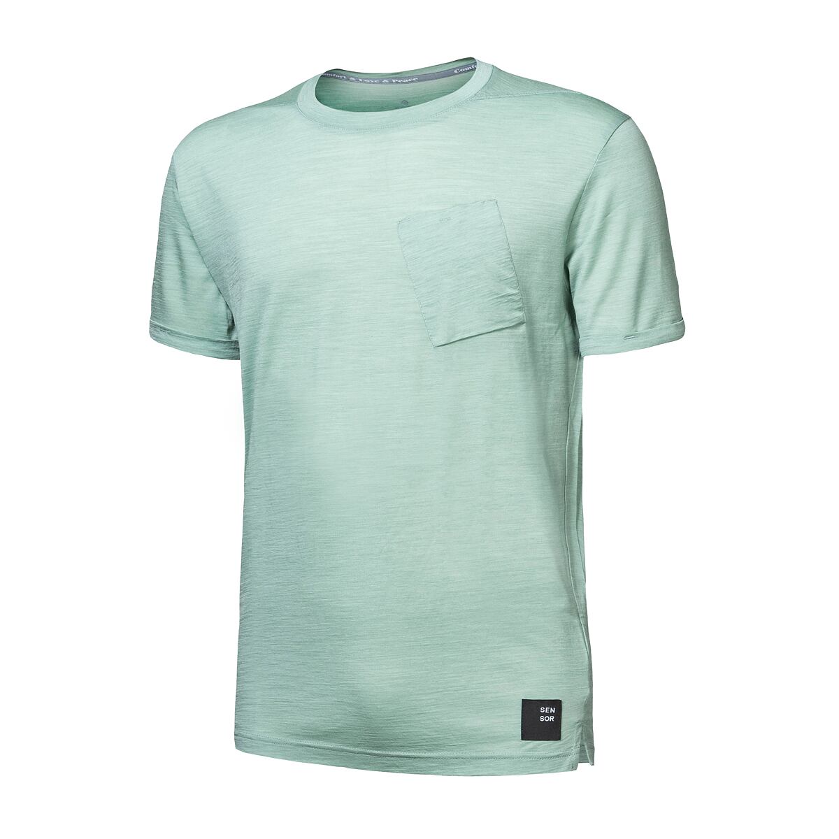 SENSOR MERINO AIR traveller pánske tričko kr.rukáv basil green Veľkosť: S